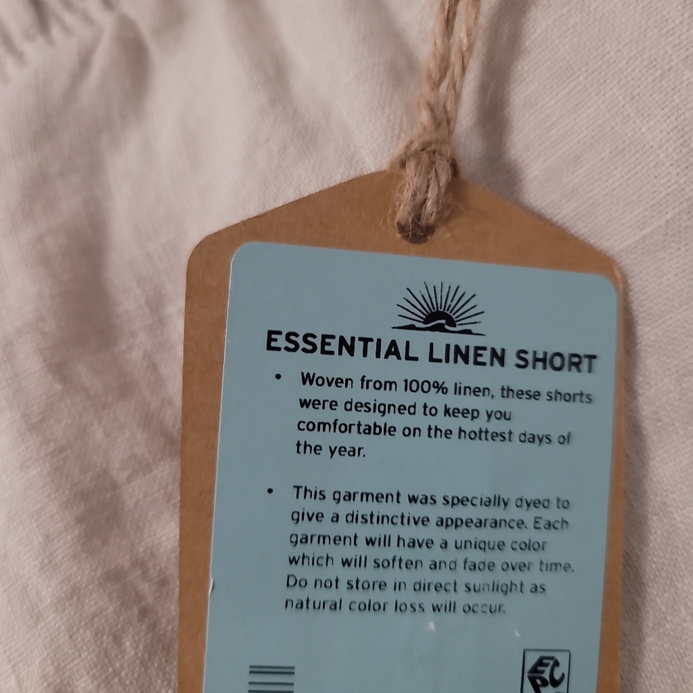 Faherty Essential Linen Short In Weathered Sand - Picture 13 of 14